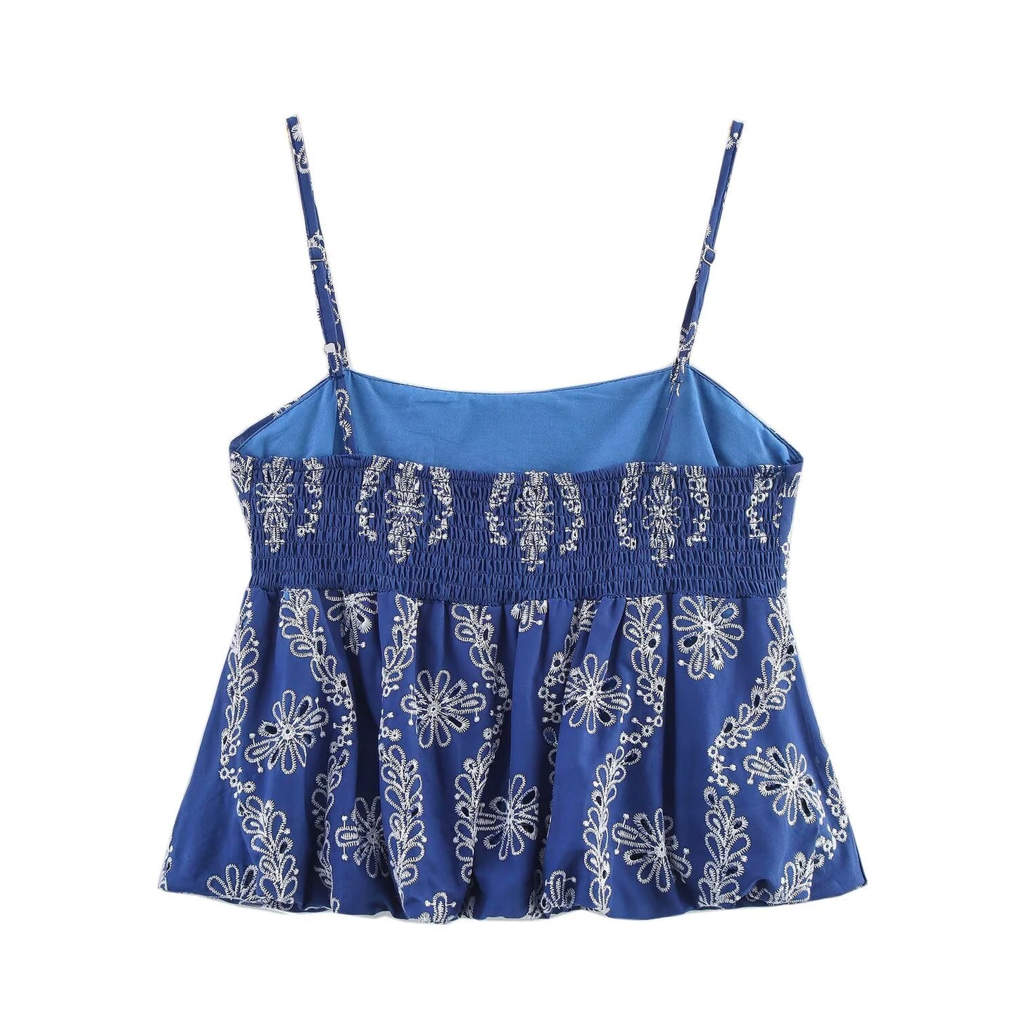 Women's Summer New Fashion Hollow Embroidered suspender Top