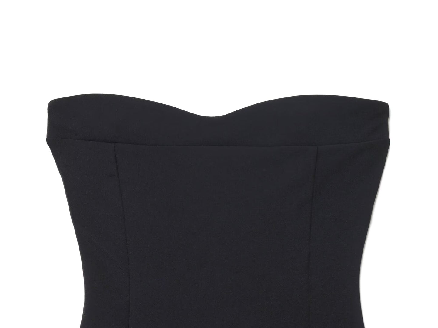 Women's new fashion sleeveless patchwork strapless MIDI dress