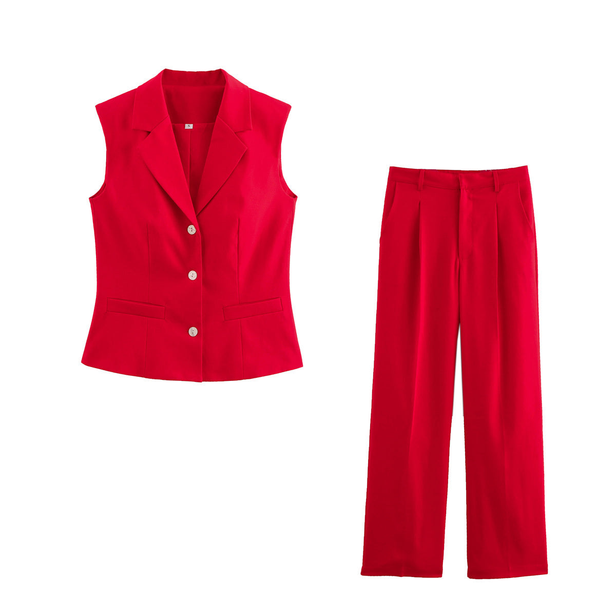 set woman 2 pieces2025 Fashion Suit vest Vintage Female + Pants Women's suit