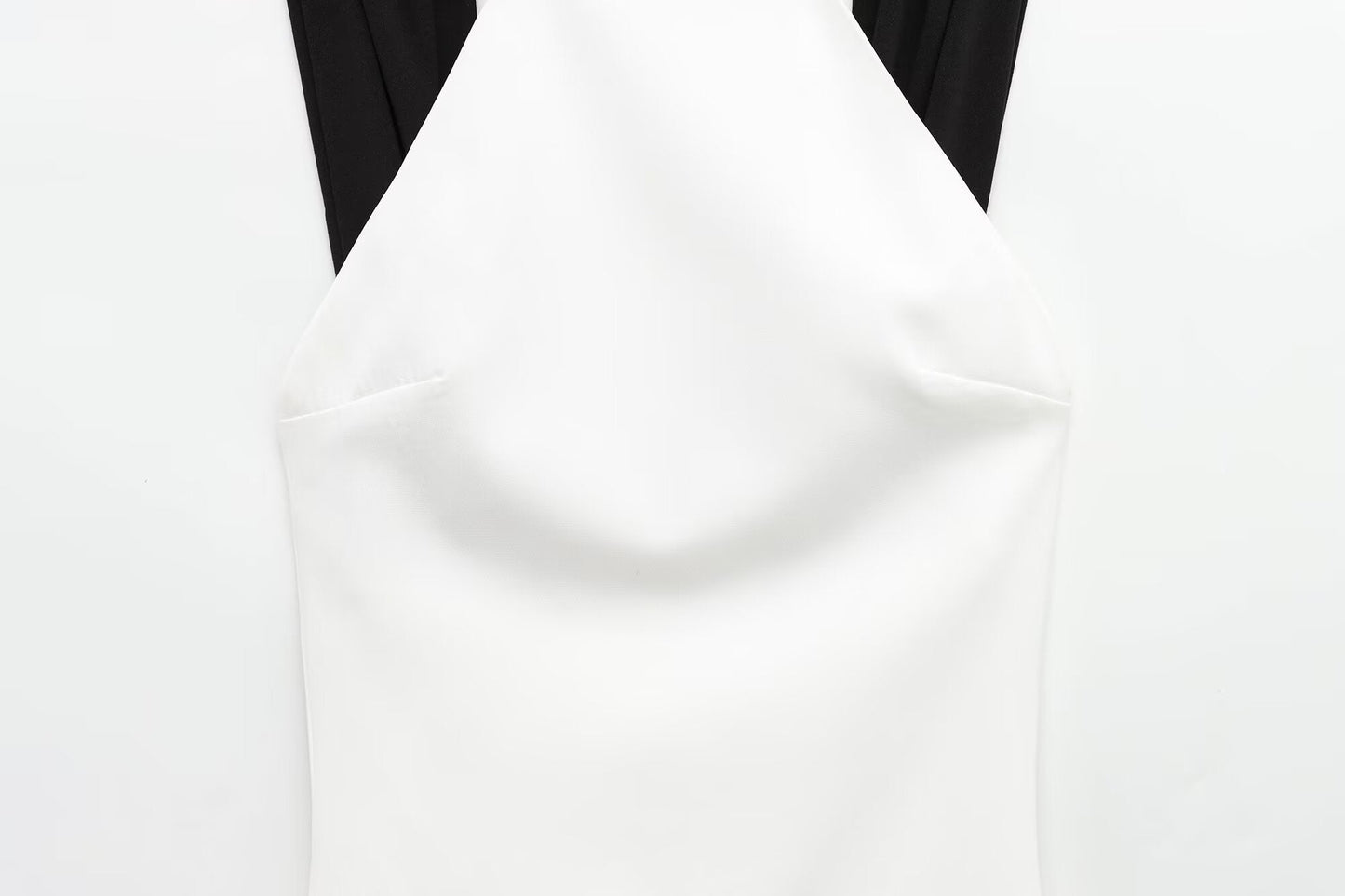 Women's 2025 new fashion slim backless sleeveless patchwork mini dress
