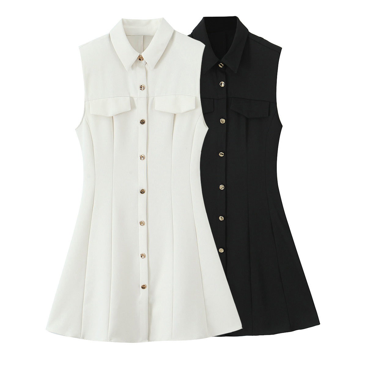 Women 2025 New Fashion Crepe mini Dress Vintage Female Dresses