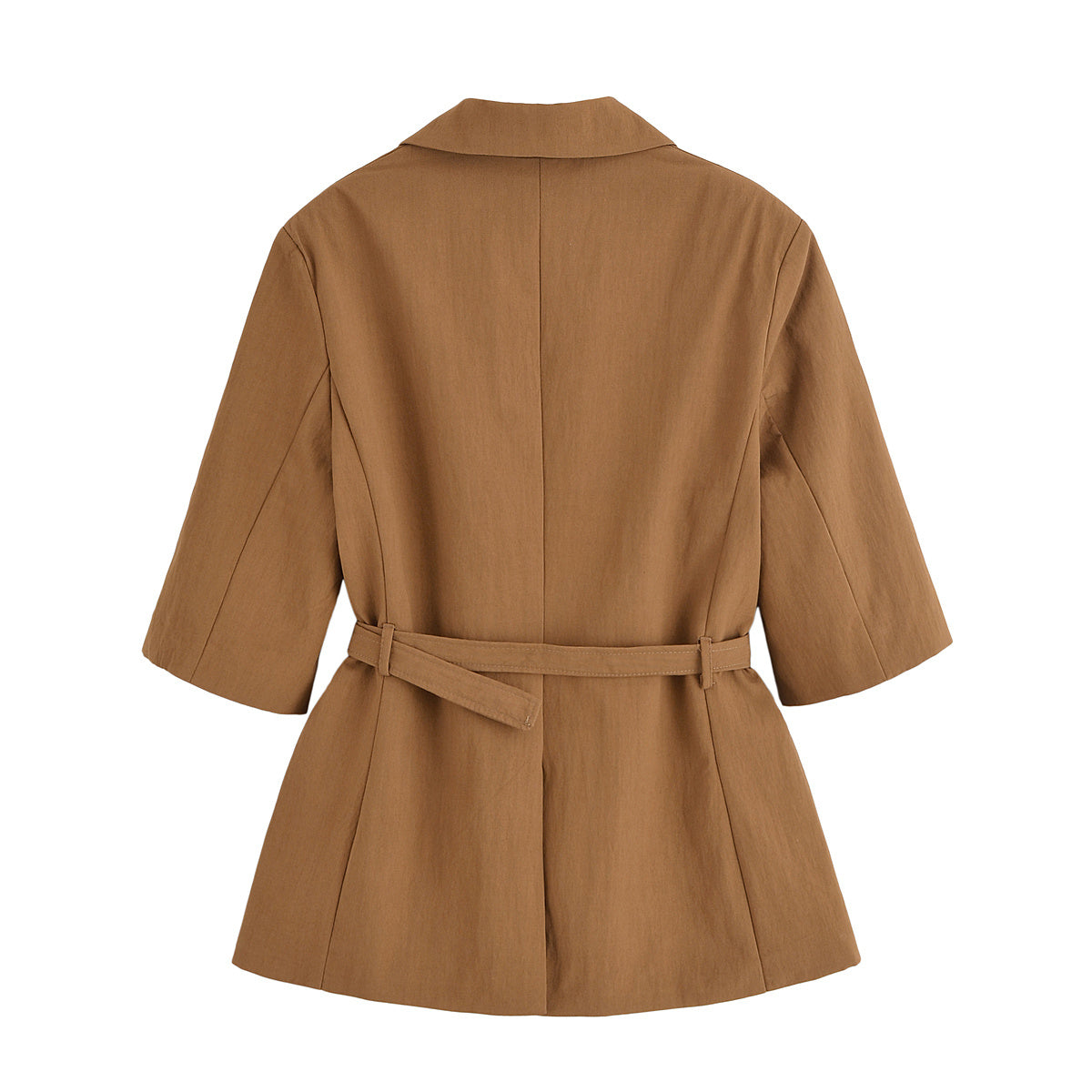 Women's new fashion with Belt five quarter sleeve button up suit coat+Shorts suit