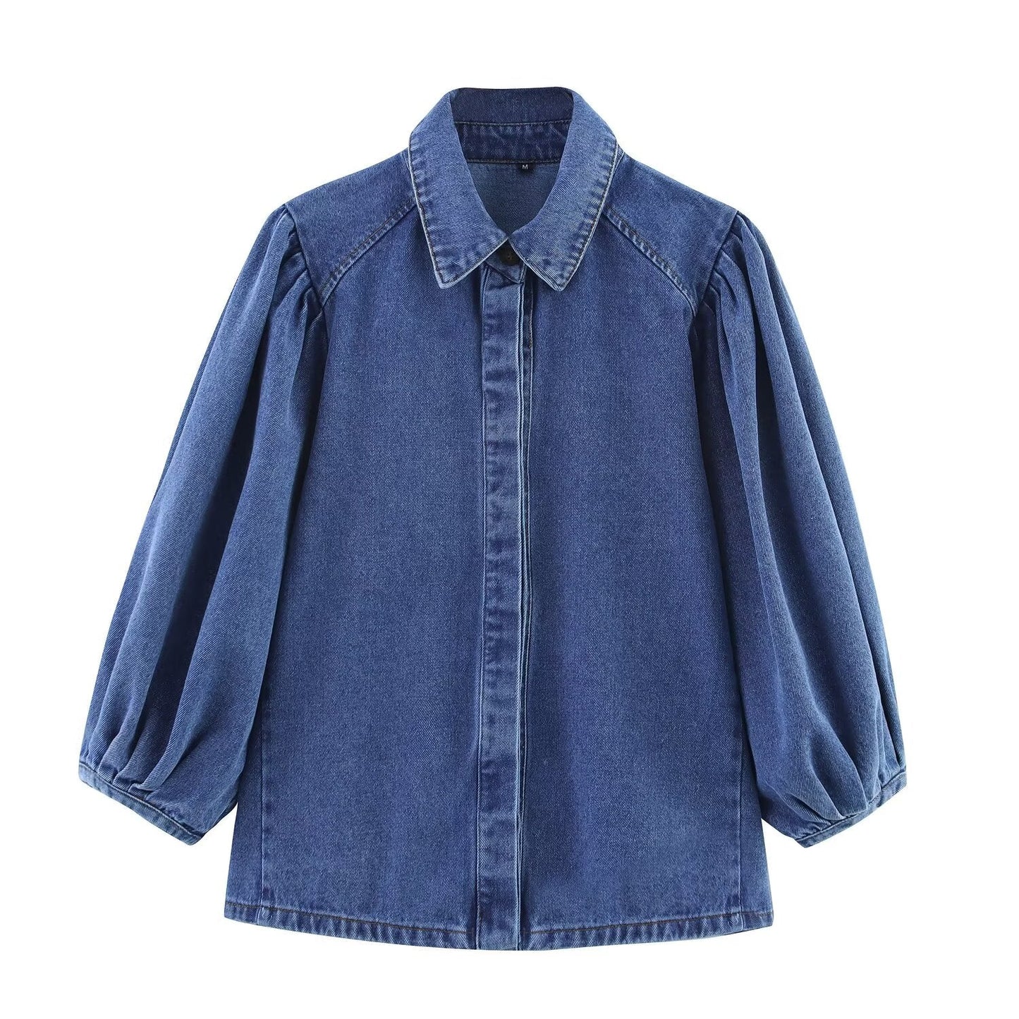 Suit women's 2 pieces 2025 fashion denim shirt retro women+pants women's suit