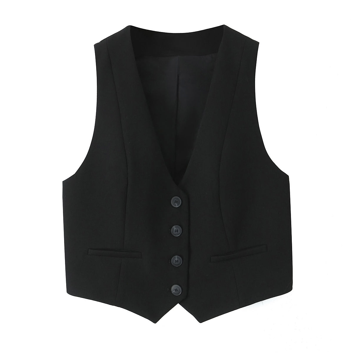 set woman 2 pieces2025 Fashion Short vest Vintage Female + Pants Women's suit