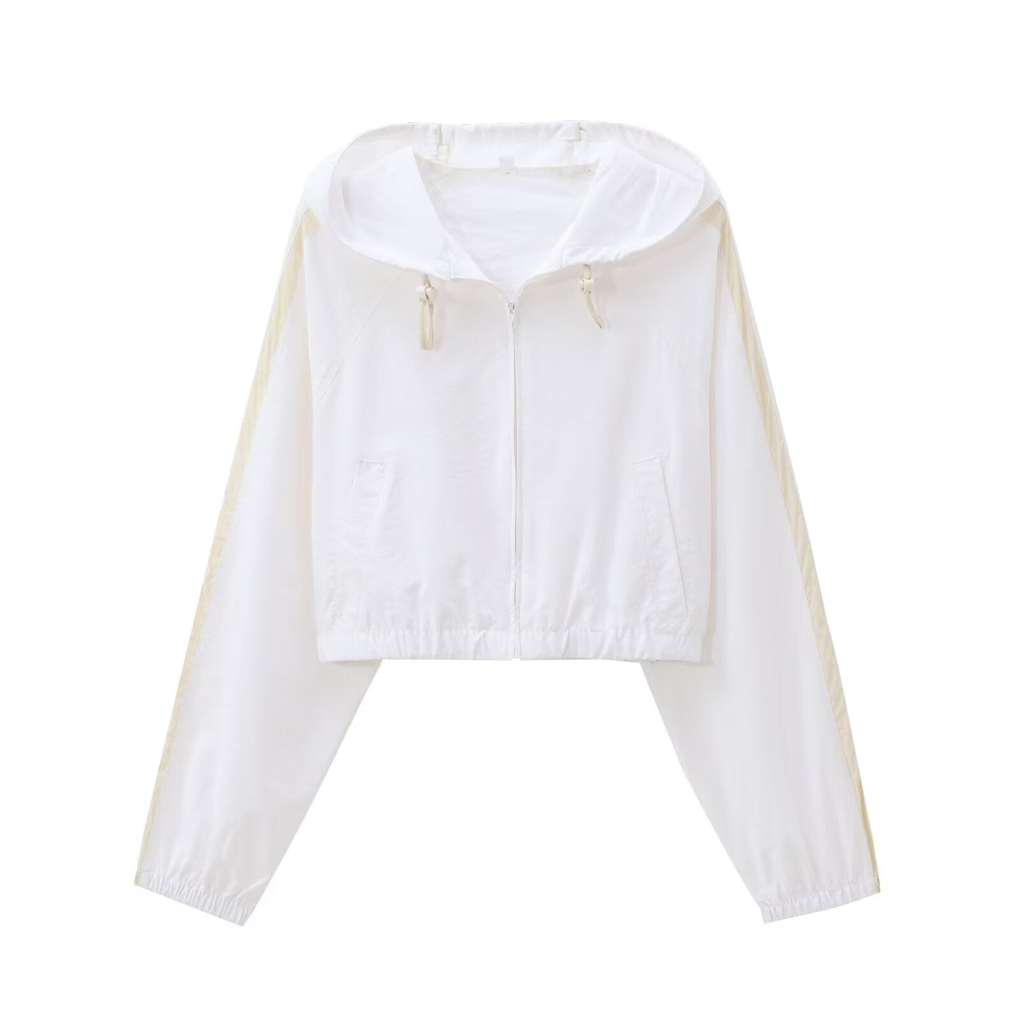 Women's 2025 new fashion short nylon hooded jacket Coat