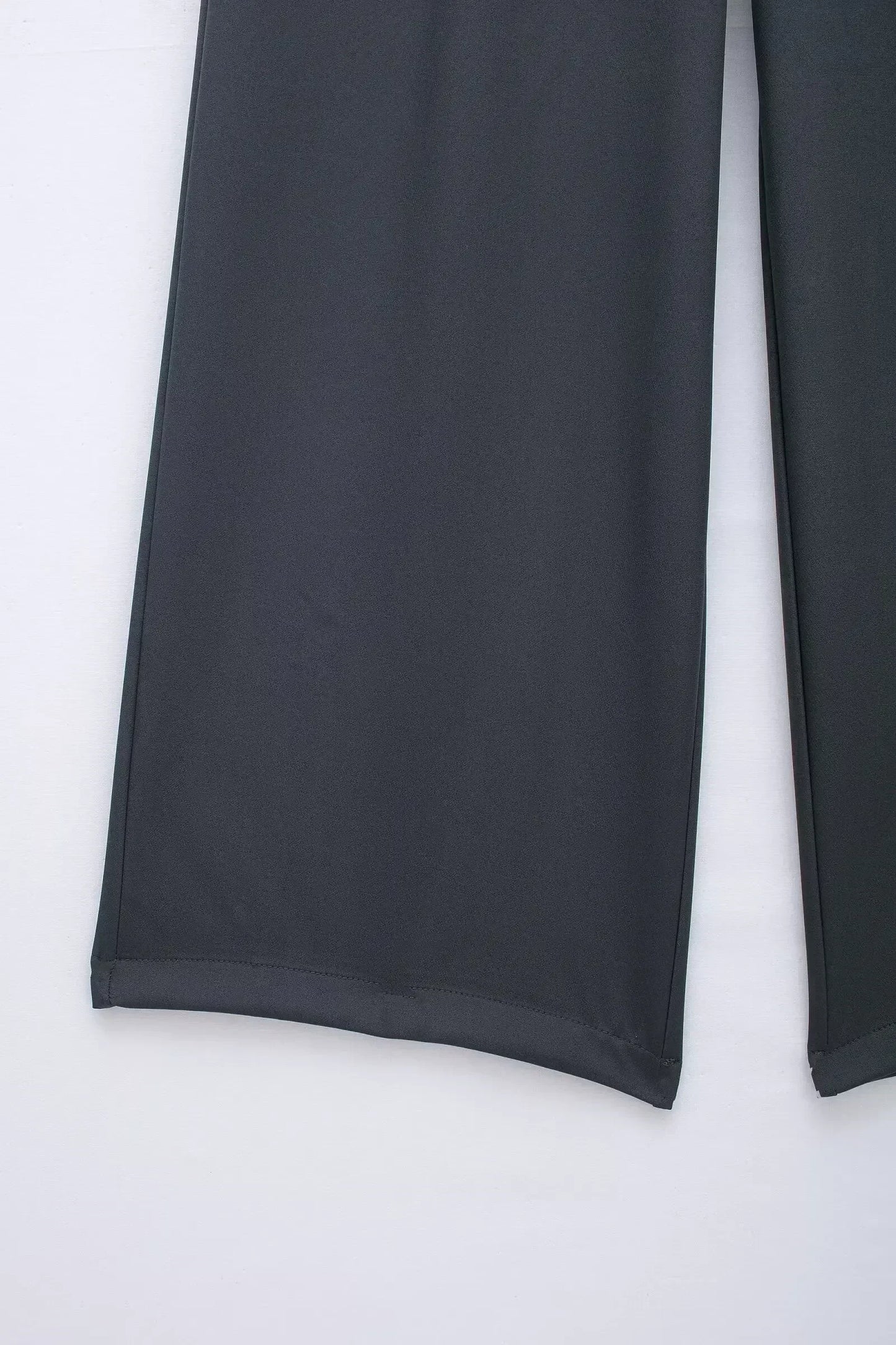 Women's New Fashion Pleated Splicing Design Loose Casual Wide Leg Pants Retro Elastic Waist Side Pockets Women's Pants