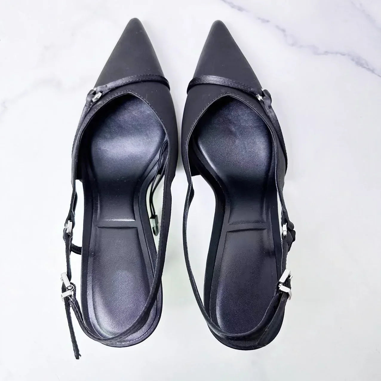 New 2024 Fashion Temperament Women's Shoes Pointed Thin Belt Baotou Sandals Thin Single Shoes
