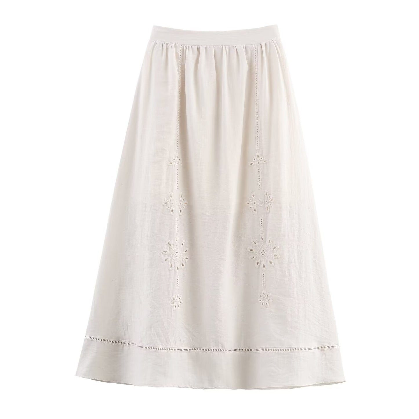 suit Women's 2 pieces new hollowed out embroidered suspender top+Skirts suit