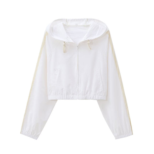 Women's 2025 new fashion short nylon hooded jacket Coat