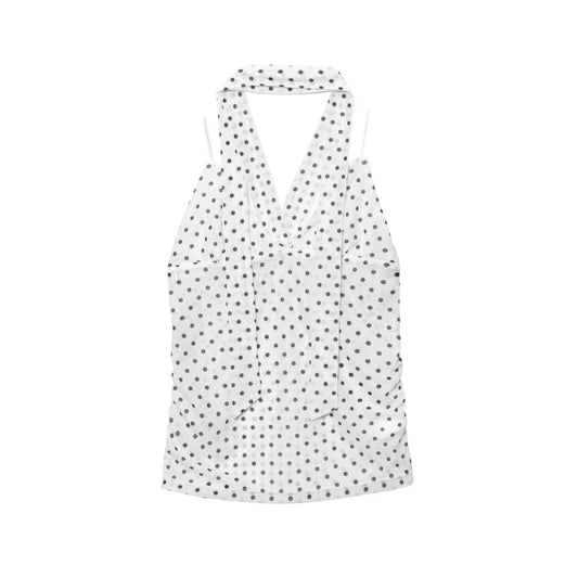 Women's New Fashion scarf decoration slim polka dot printed suspender top